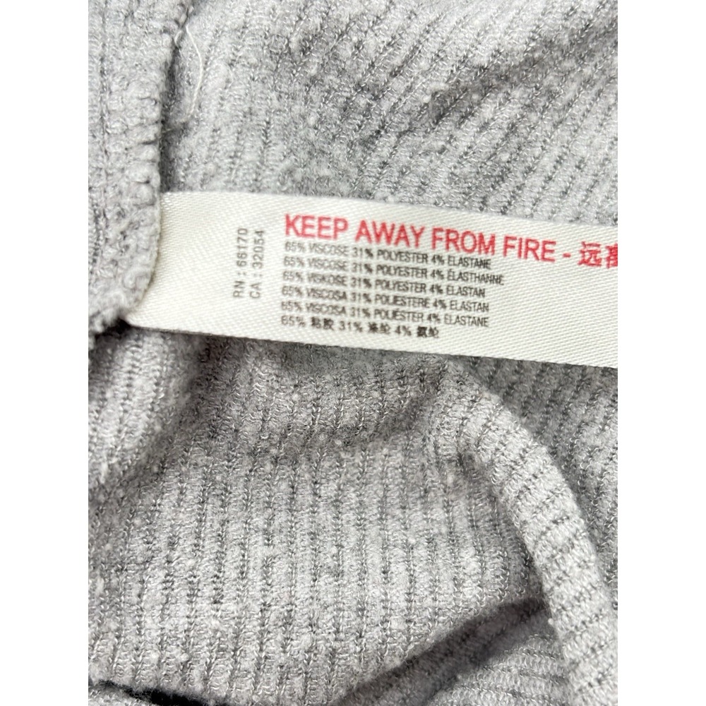Intimately Free People Pajama Tank Women's Large Gray Ribbed Racerback Cami - Picture 5 of 8